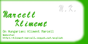 marcell kliment business card